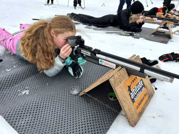 Le biathlon avec les 11/14 ans